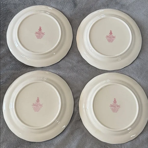 Royal Doulton Florandora Green 1981 Bread and Butter Pate T. C. 1127 Fine China - Picture 6 of 11